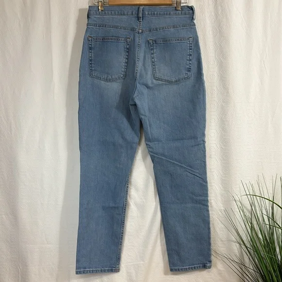 Everlane High Rise Straight Jeans Size 30 Ankle denim pants high waist - Picture 7 of 9